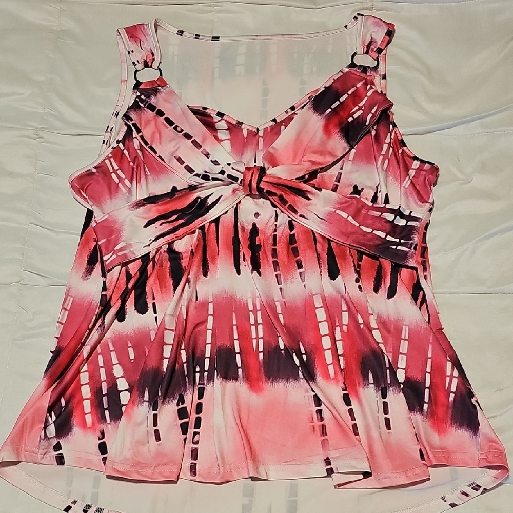 Pink Tie-Dye Women's Top